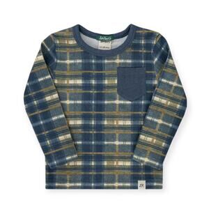 🆕 Little Road Co NWT Plaid Long Sleeve Pocket Shirt. Size 2